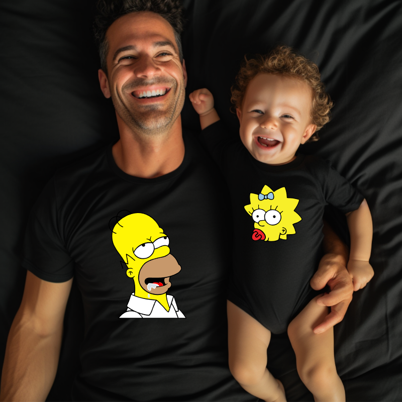 Conjunto Body y Polera Dia Del Padre – Los Simpson –